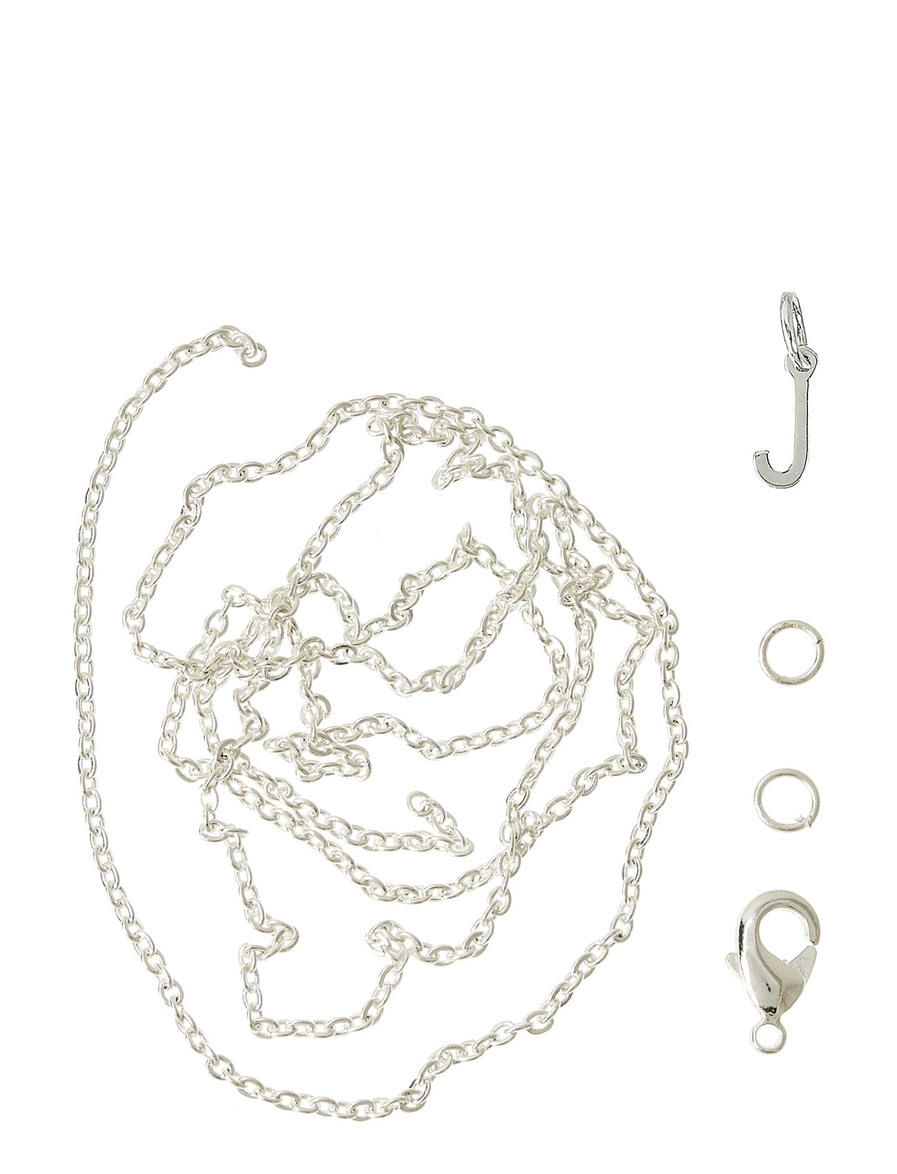 Letter J Sp With O-Ring, Chain And Clasp Toys Creativity Drawing & Crafts Craft Jewellery & Accessories Silver Me & My Box