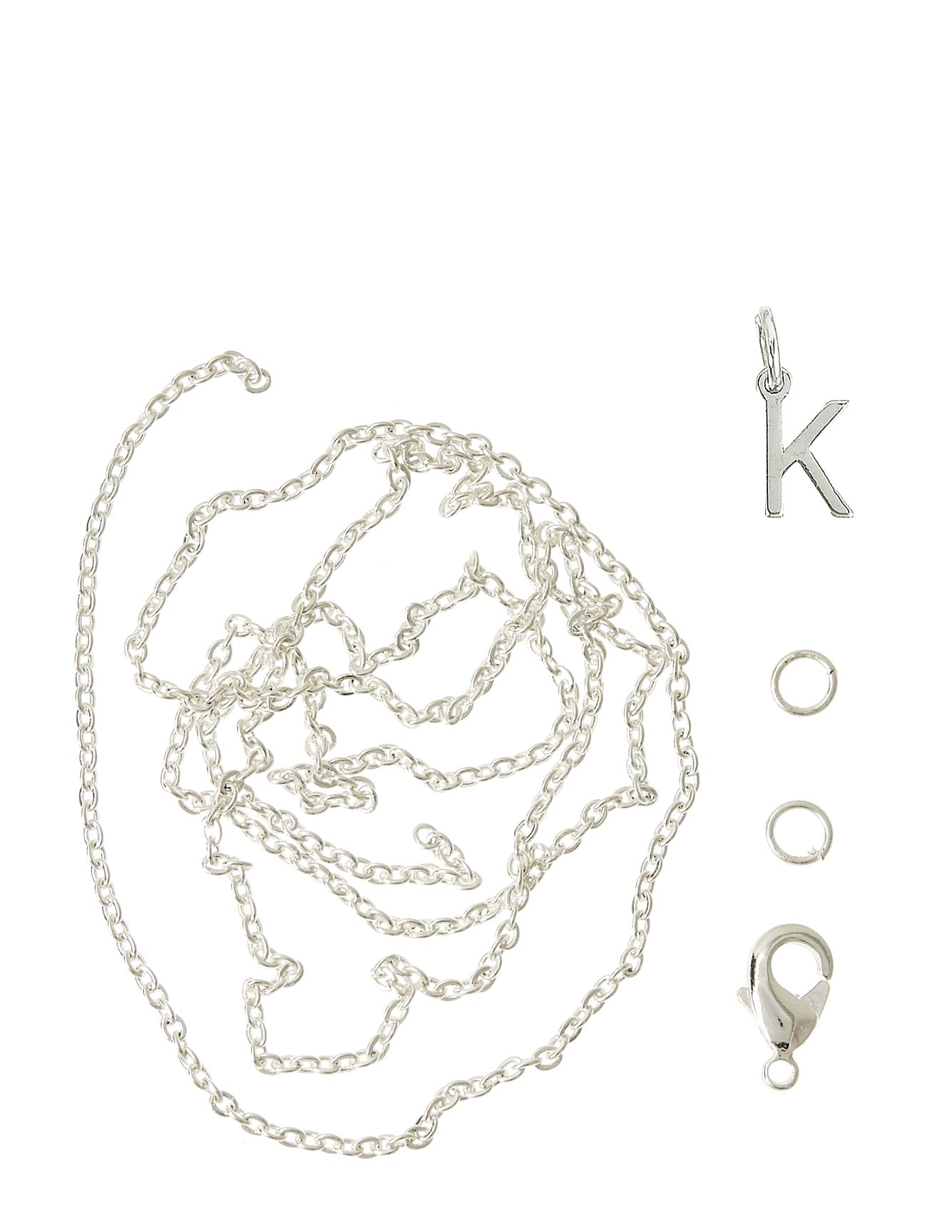 Letter K Sp With O-Ring, Chain And Clasp Toys Creativity Drawing & Crafts Craft Jewellery & Accessories Silver Me & My Box