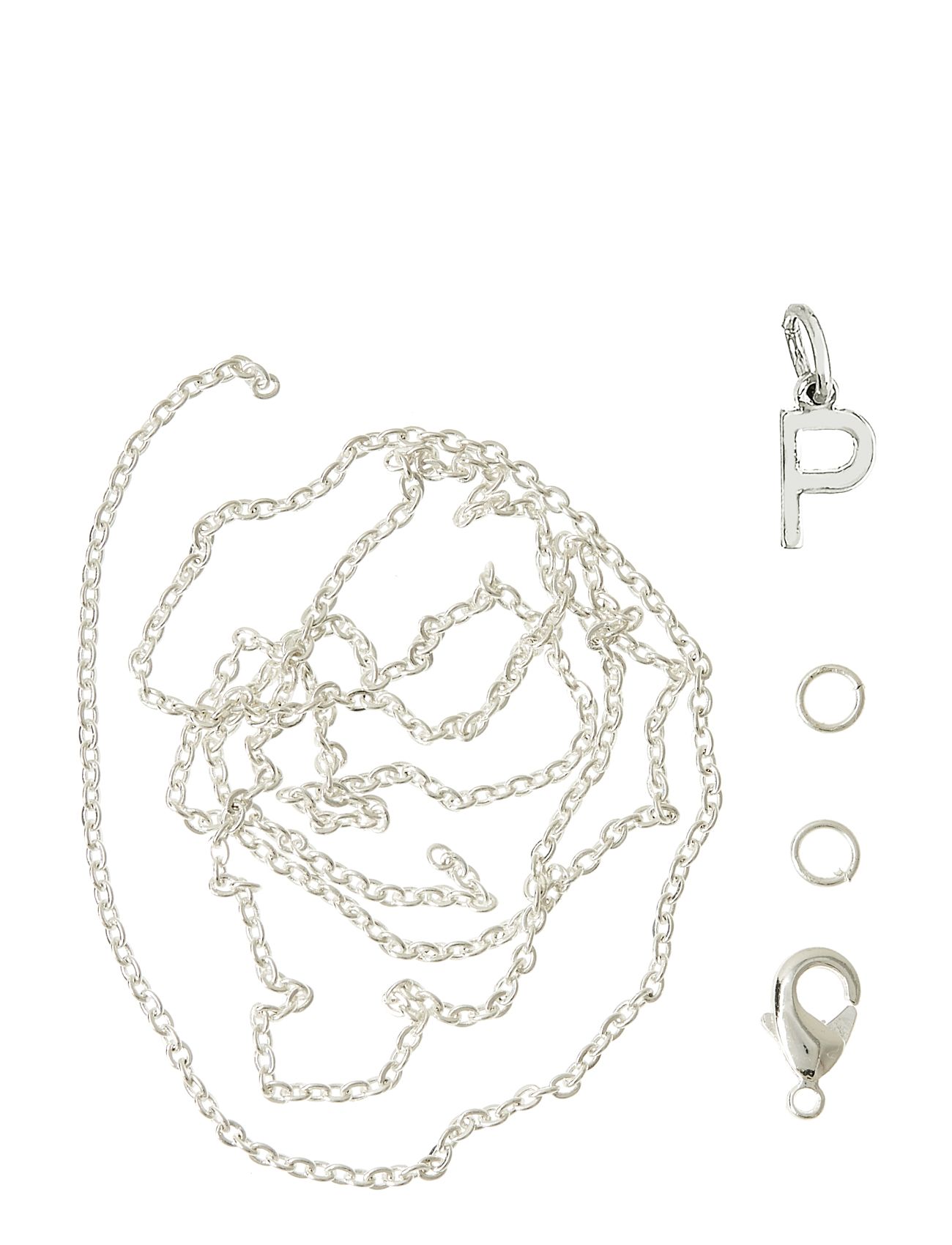 Letter P Sp With O-Ring, Chain And Clasp Toys Creativity Drawing & Crafts Craft Jewellery & Accessories Silver Me & My Box