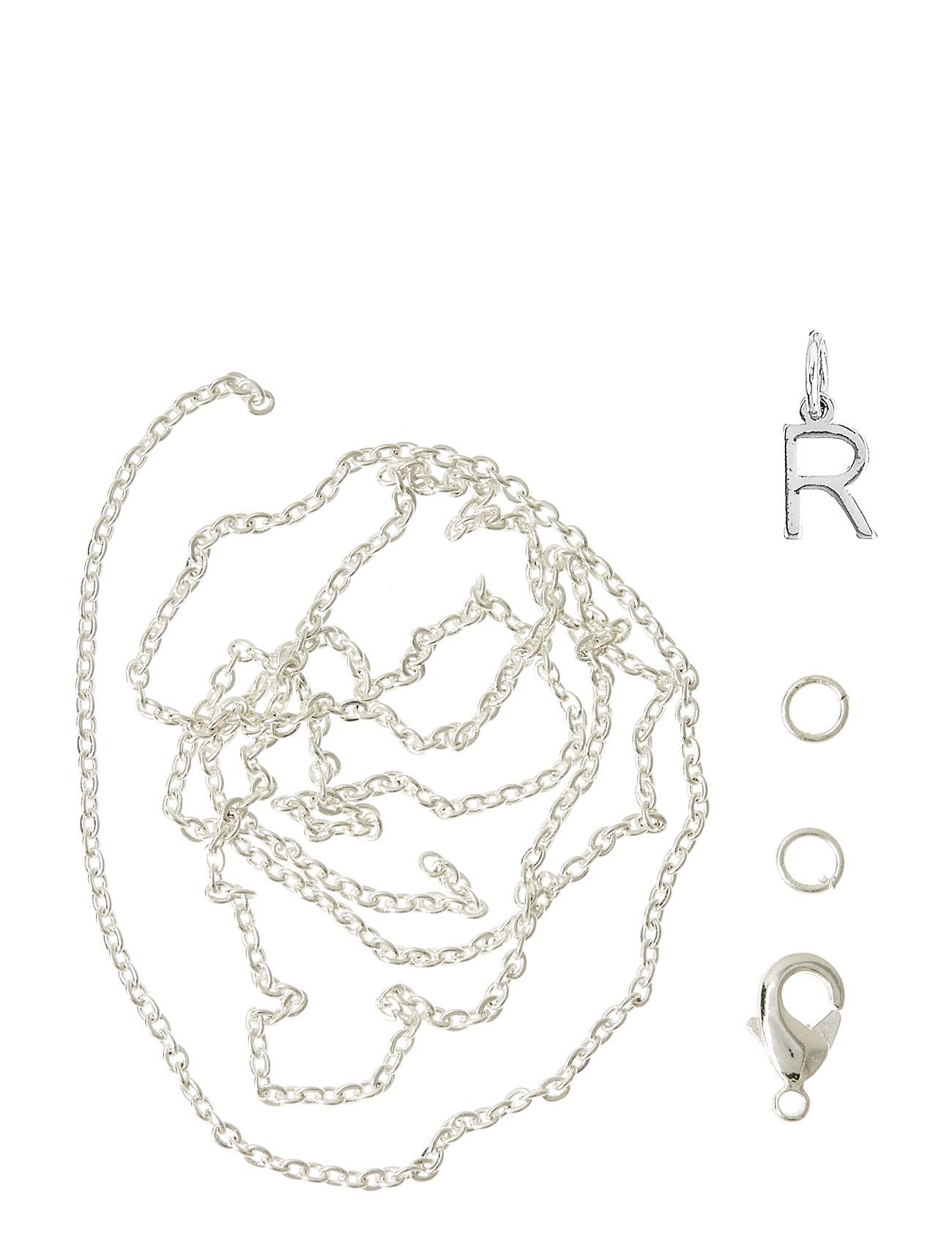 Letter R Sp With O-Ring, Chain And Clasp Toys Creativity Drawing & Crafts Craft Jewellery & Accessories Silver Me & My Box
