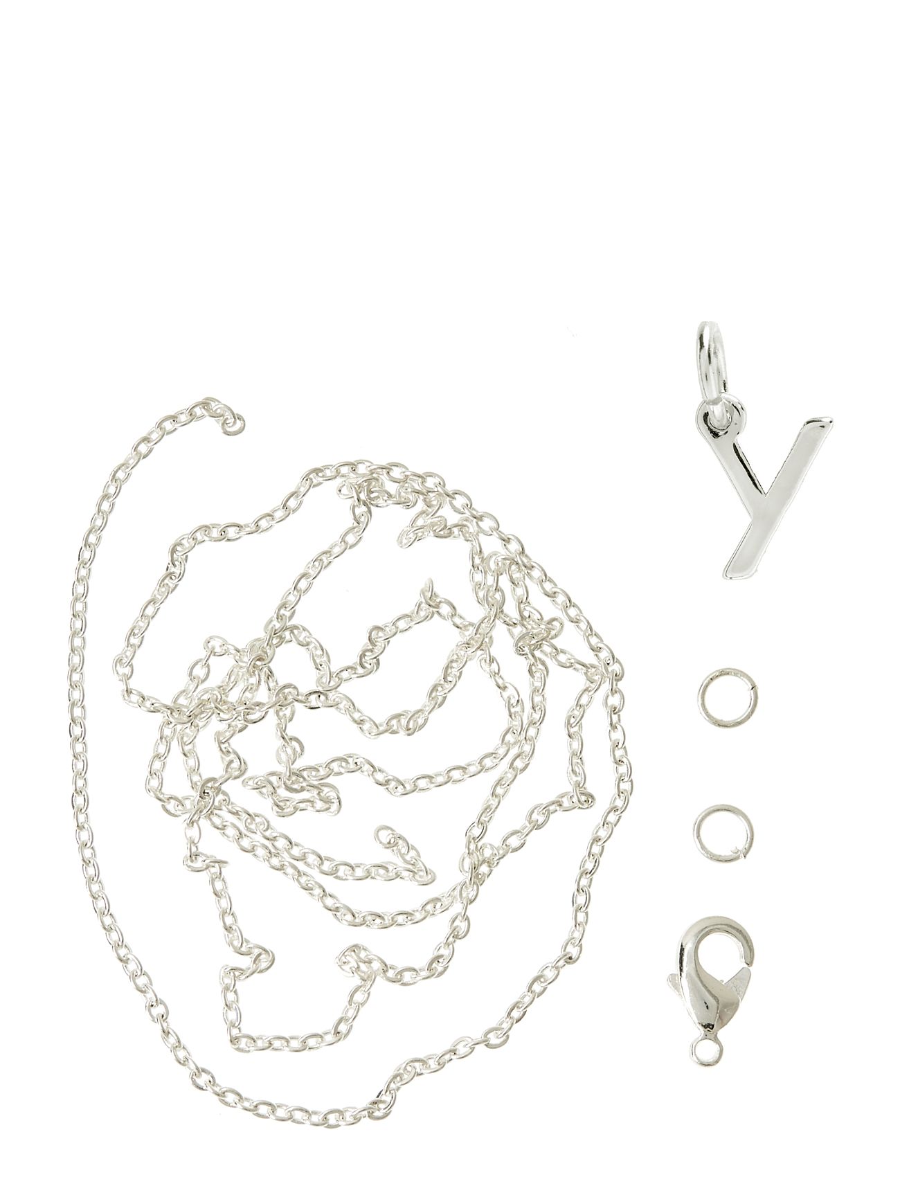 Letter Y Sp With O-Ring Chain And Clasp Toys Creativity Drawing & Crafts Craft Jewellery & Accessories Silver Me & My Box