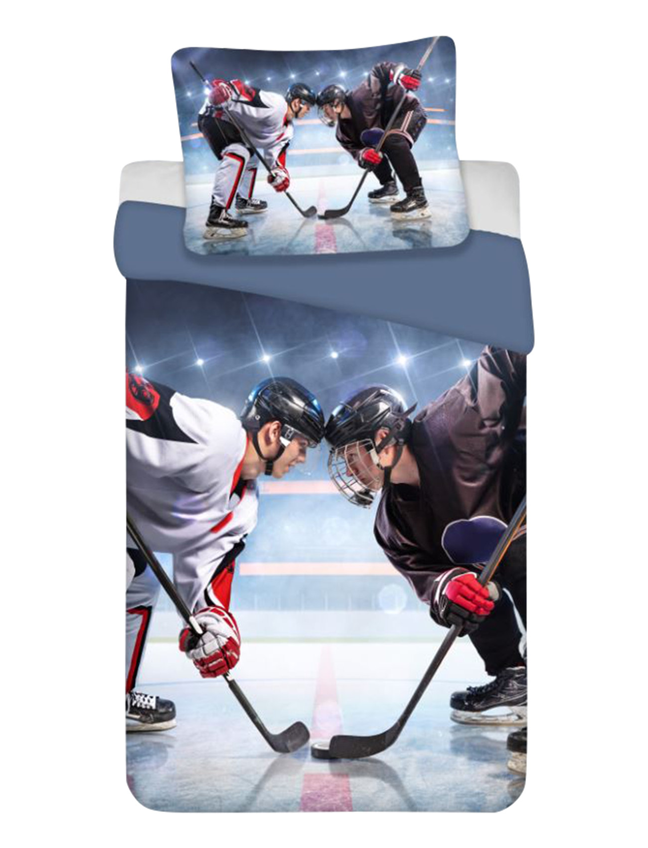 Bed Linen Nb 2200 Ice Hockey - 140X200, 60X63 Cm Home Sleep Time Bed Sets Multi/patterned BrandMac