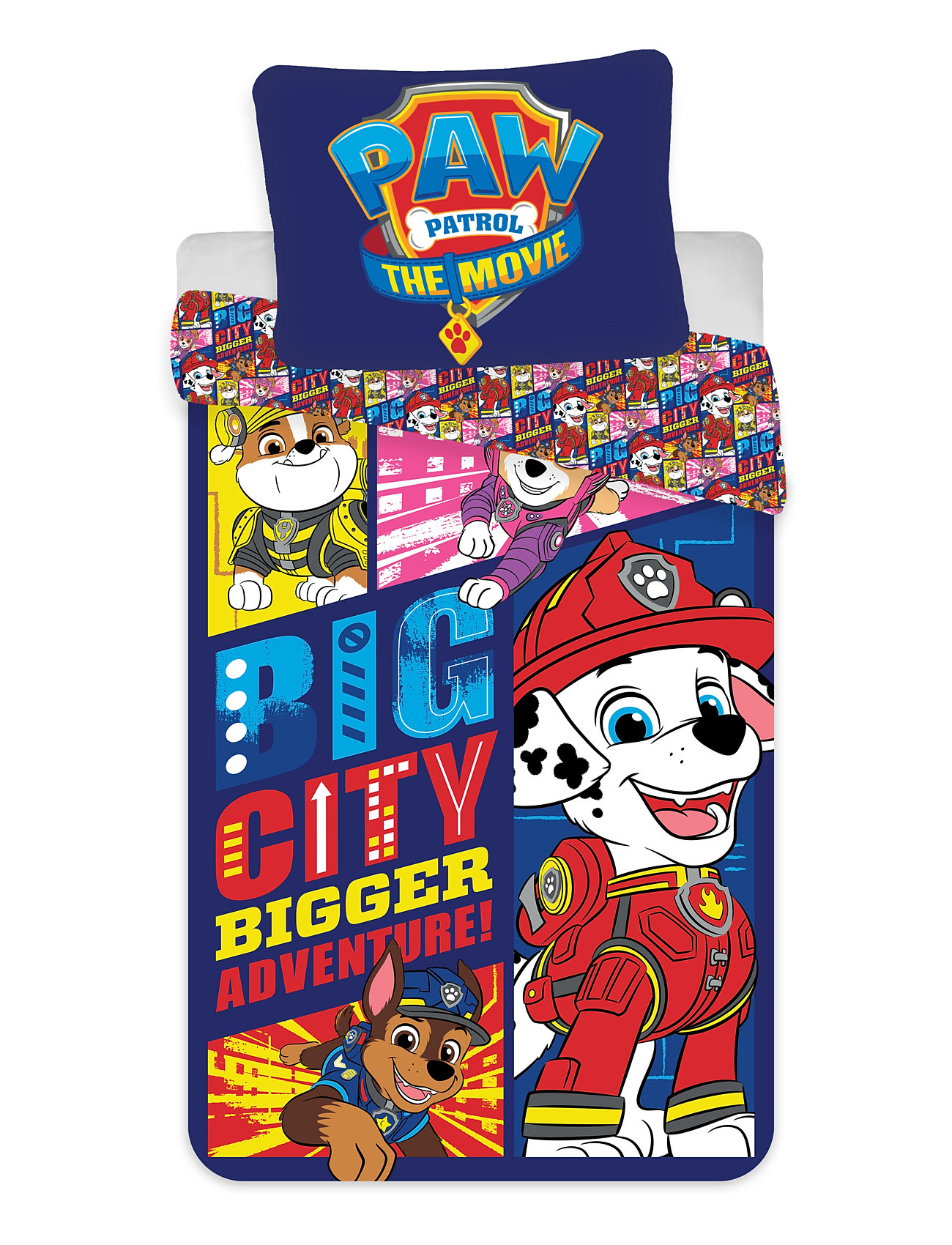 Bed Linen Paw Patrol Movie Ppm 1002 - 140X200, 60X63 Cm Home Sleep Time Bed Sets Multi/patterned BrandMac