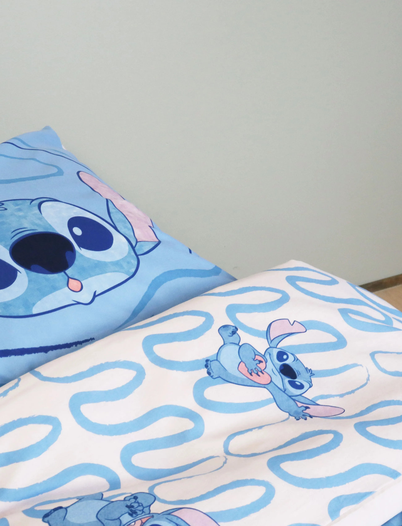 Lilo & Stitch Bed Linen Lilo 6020 - 100X140 40X45 cm, 100X14040X45 cm, Blue, Søvntid > Sengelinned, Børn