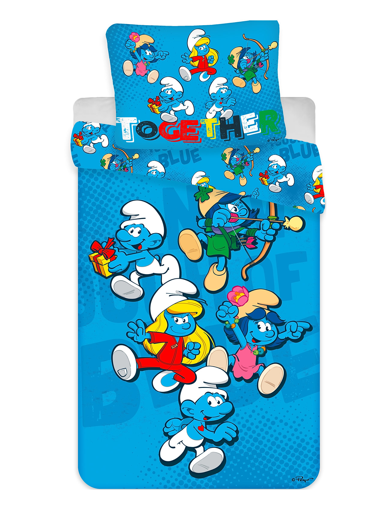 Bed Linen Junior The Smurfs Ts 1002 Home Sleep Time Bed Sets Multi/patterned BrandMac