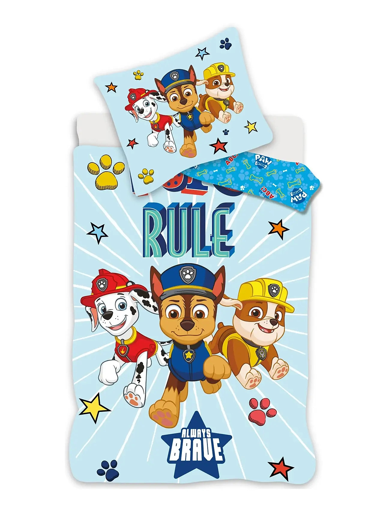 Paw Patrol Bed Linen Junior Paw Patrol Pp 1097 - 100X140, 40X45 cm, 100X140.40X45 cm, Blue, Søvntid > Sengesæt, Børn