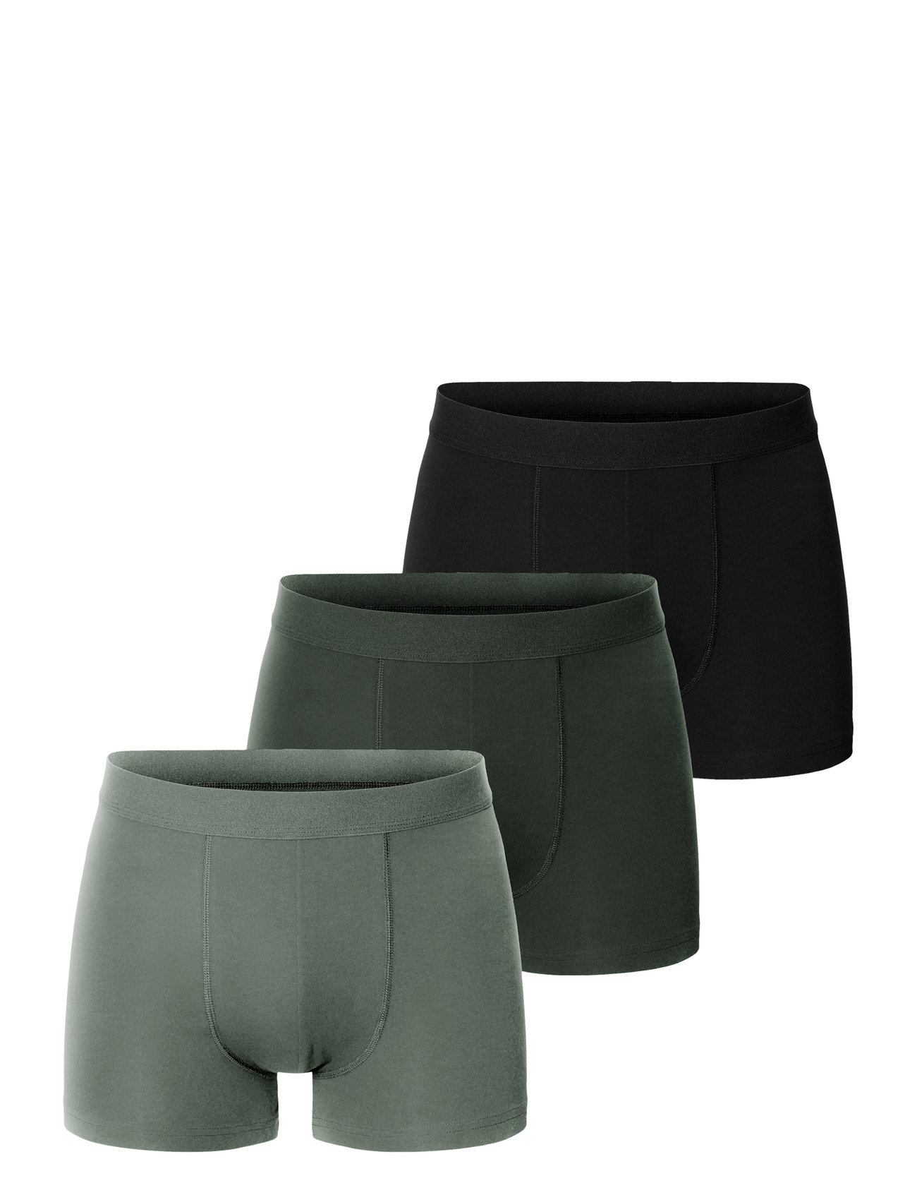 3-Pack Boxer Brief Boksershorts Khaki Green Bread & Boxers