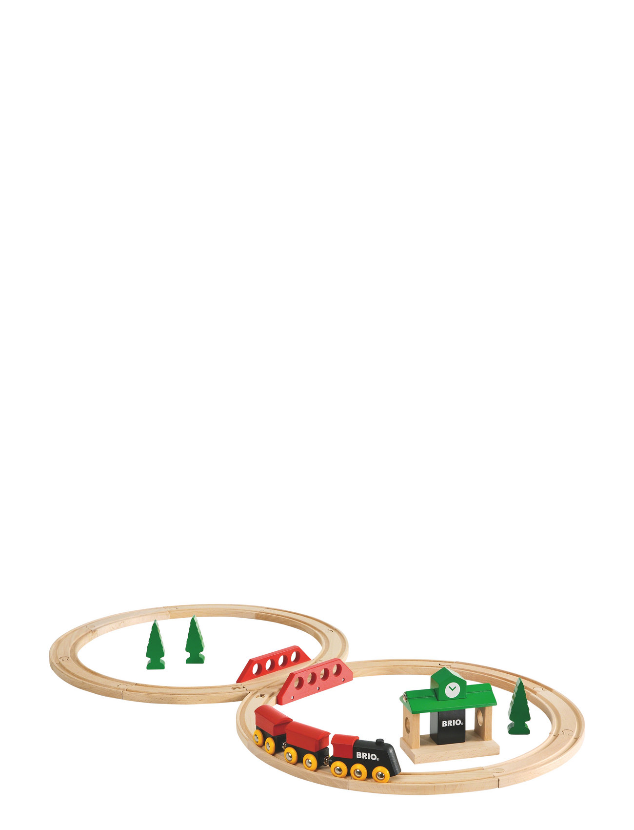 Brio 33028 Togbane, Klassisk 8-Tals Toys Toy Cars & Vehicles Toy Vehicles Trains Multi/patterned BRIO