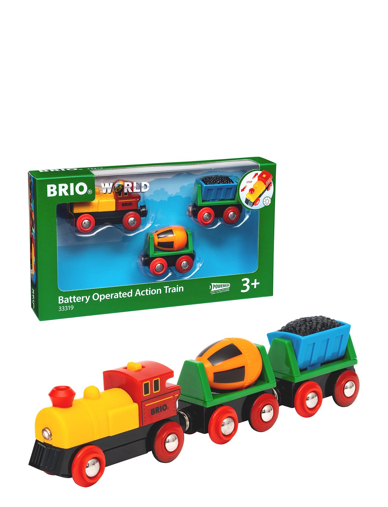 Brio 33319 Batteridrevet Tog Toys Toy Cars & Vehicles Toy Vehicles Trains Multi/patterned BRIO