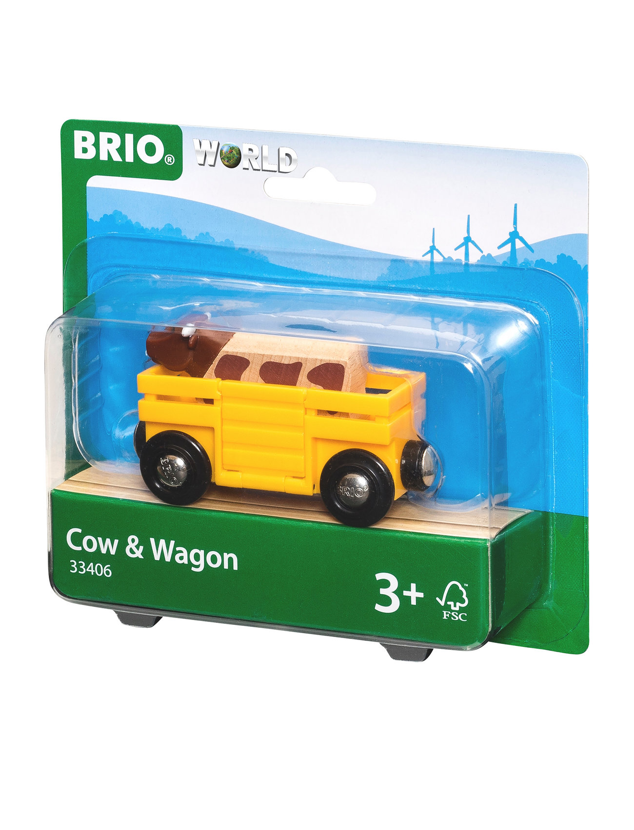 Brio 33406 Kvægvogn Toys Toy Cars & Vehicles Toy Vehicles Trains Yellow BRIO