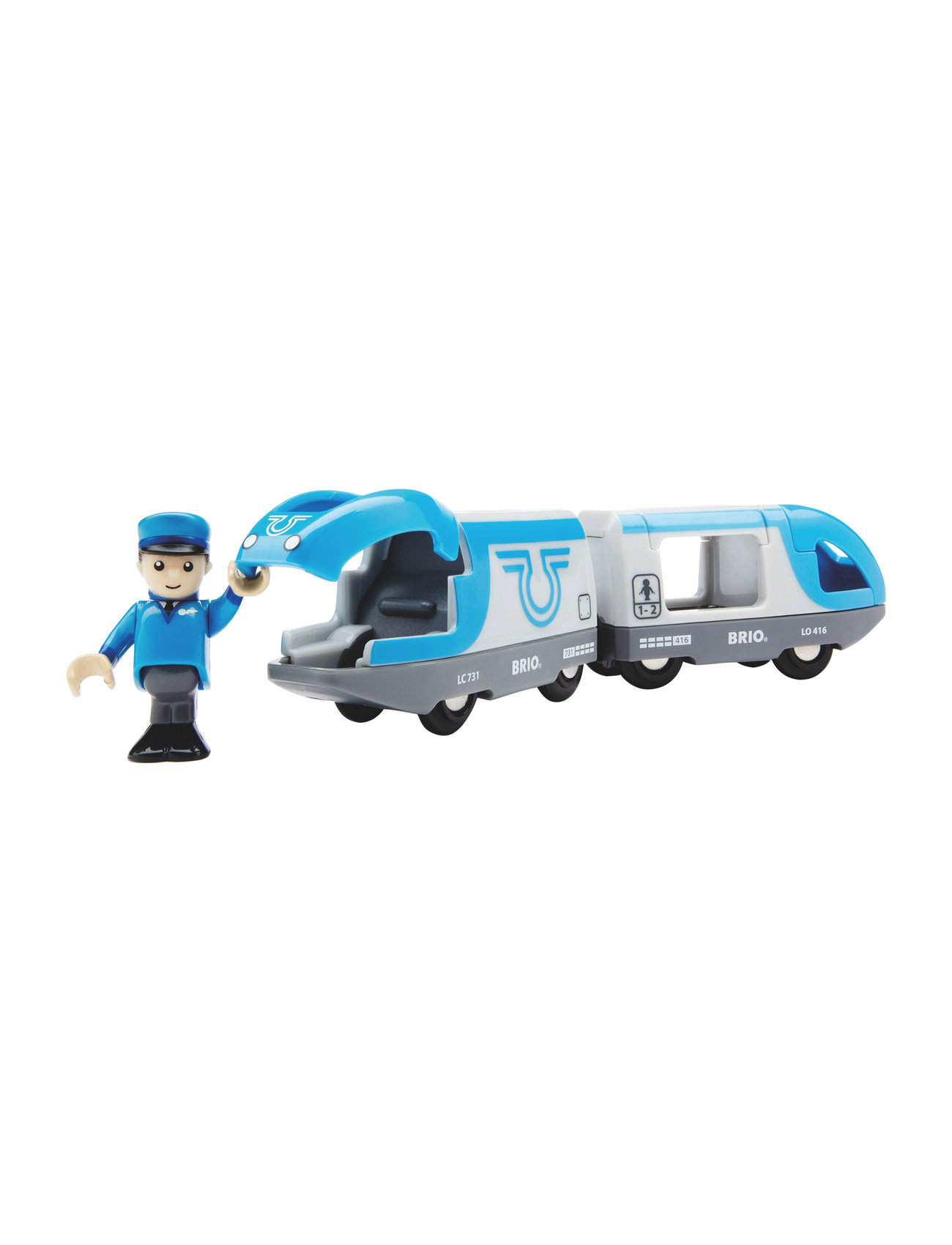 Brio 33506 Passagertog, Batteridrevet Toys Toy Cars & Vehicles Toy Vehicles Trains Multi/patterned BRIO