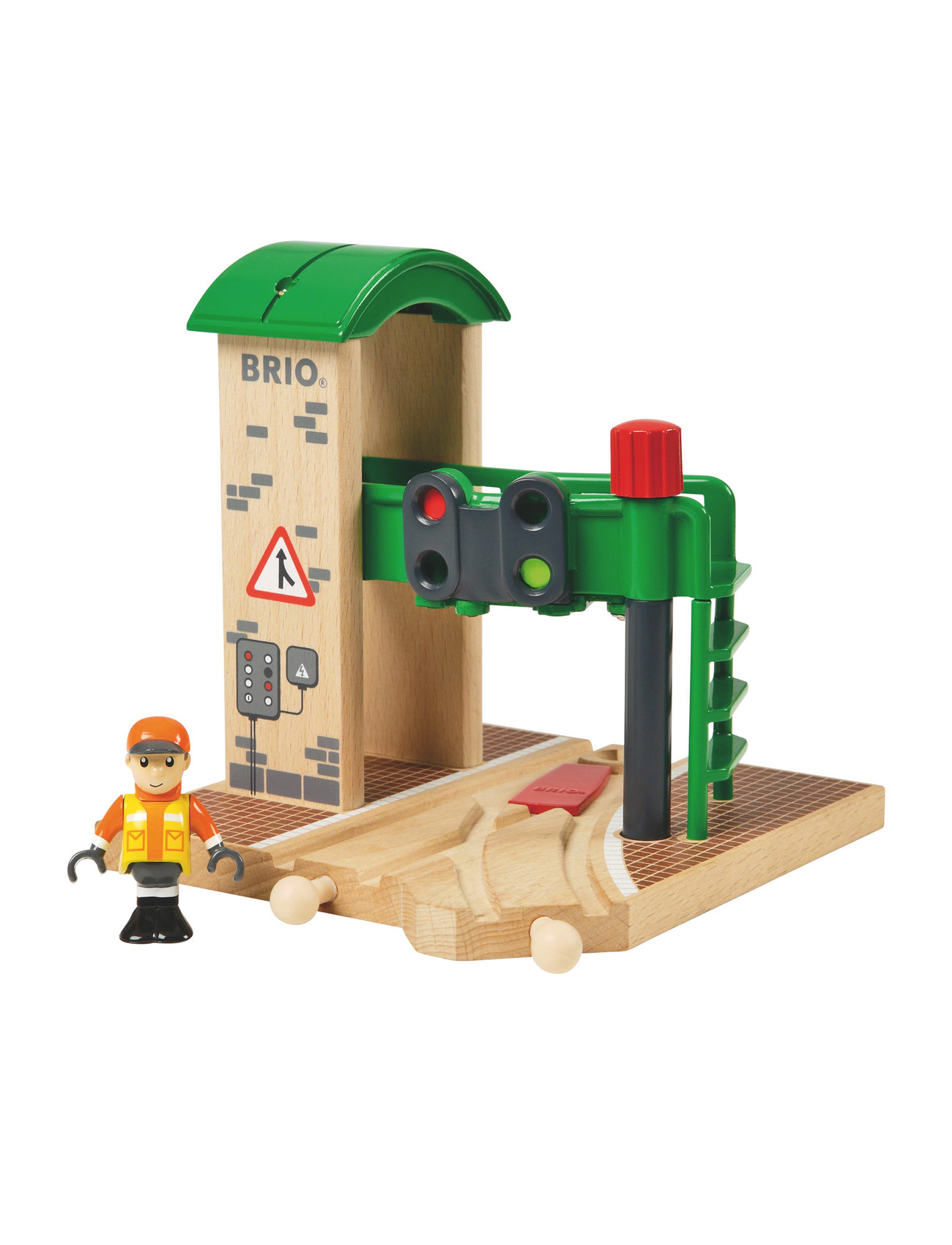 Brio 33674 Signalpost Toys Toy Cars & Vehicles Toy Vehicles Train Accessories Beige BRIO