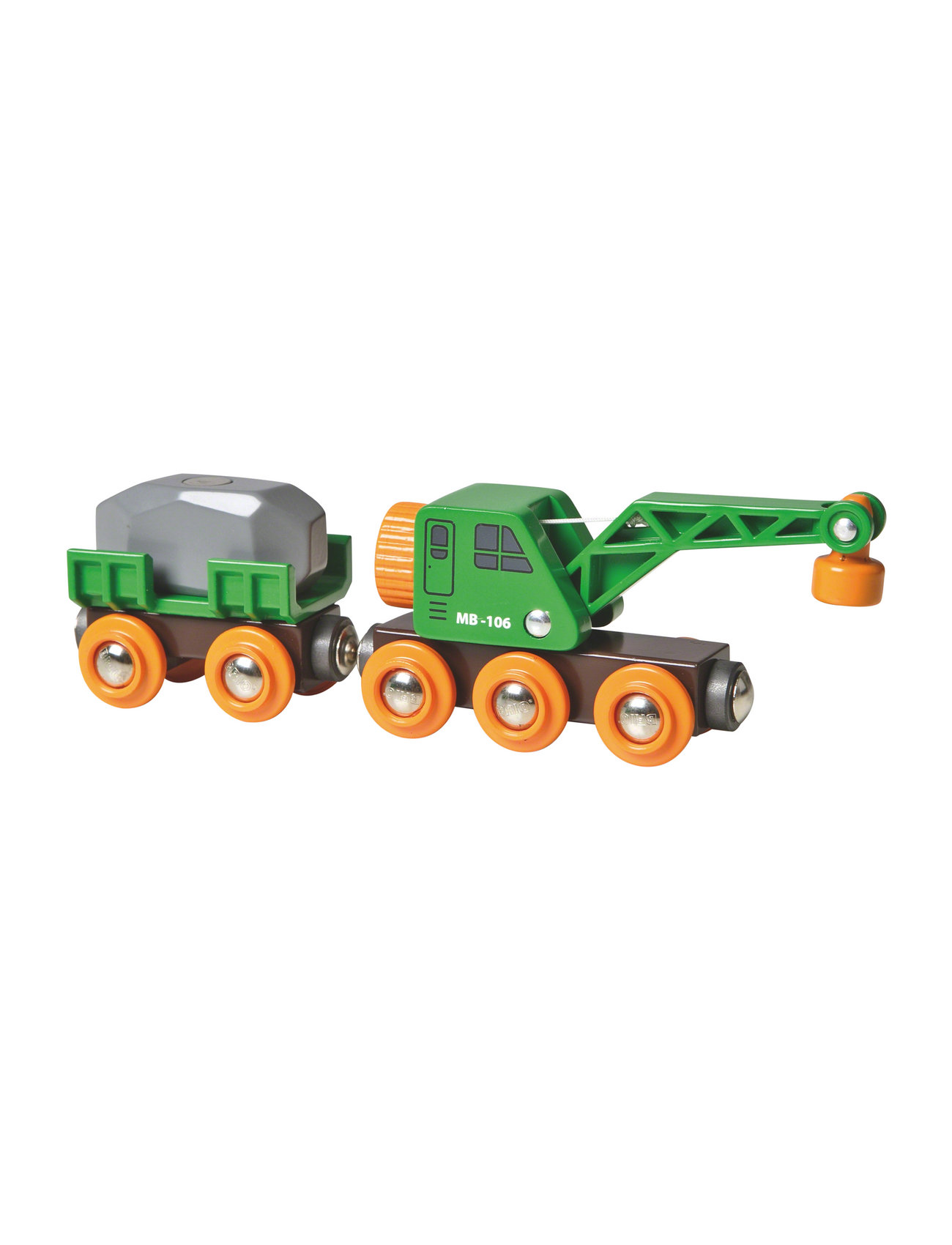 Brio 33698 Togvogn Med Kran Toys Toy Cars & Vehicles Toy Vehicles Construction Cars Multi/patterned BRIO
