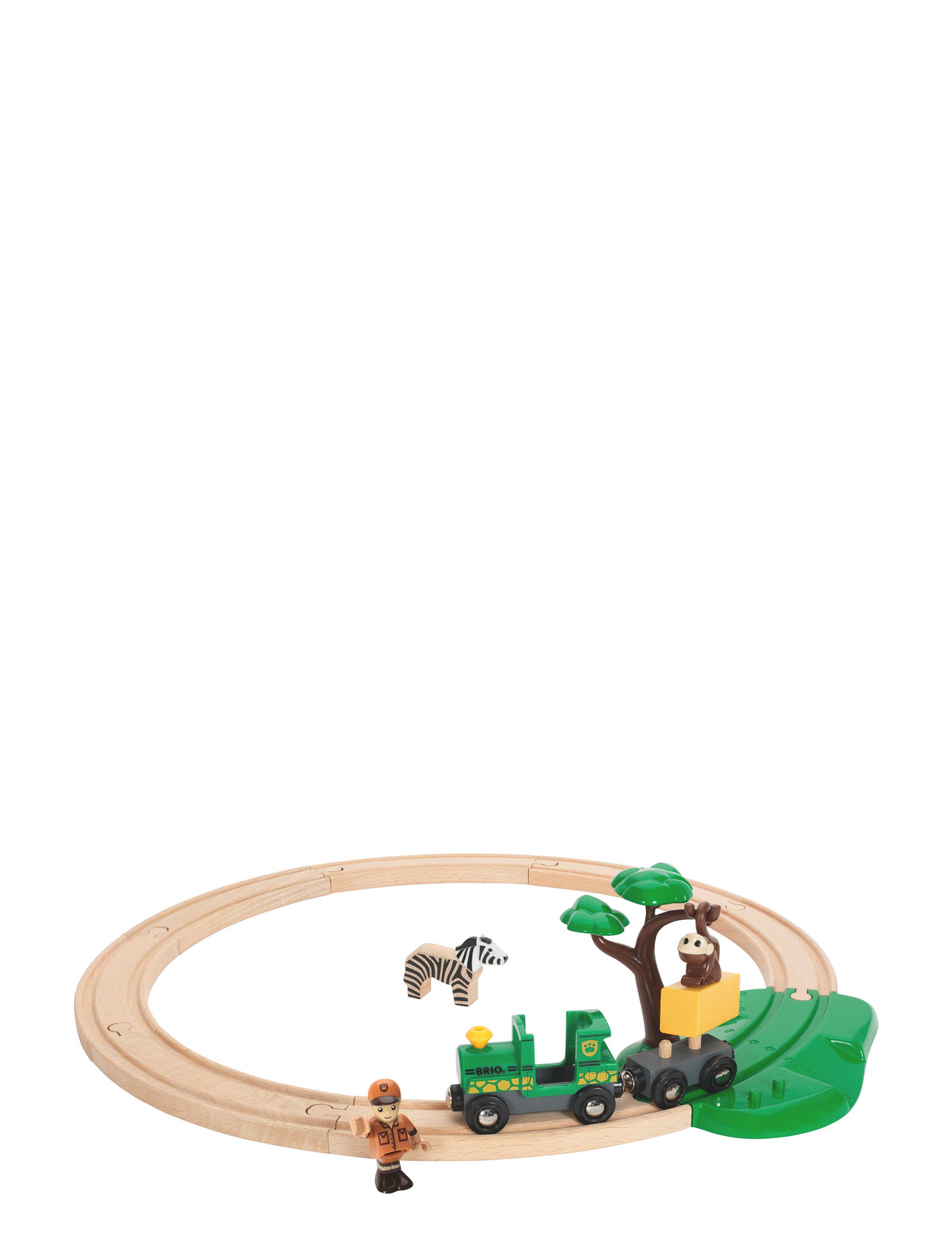 Brio 33720 Togbane, Safari, Sæt Toys Playsets & Action Figures Wooden Figures Multi/patterned BRIO