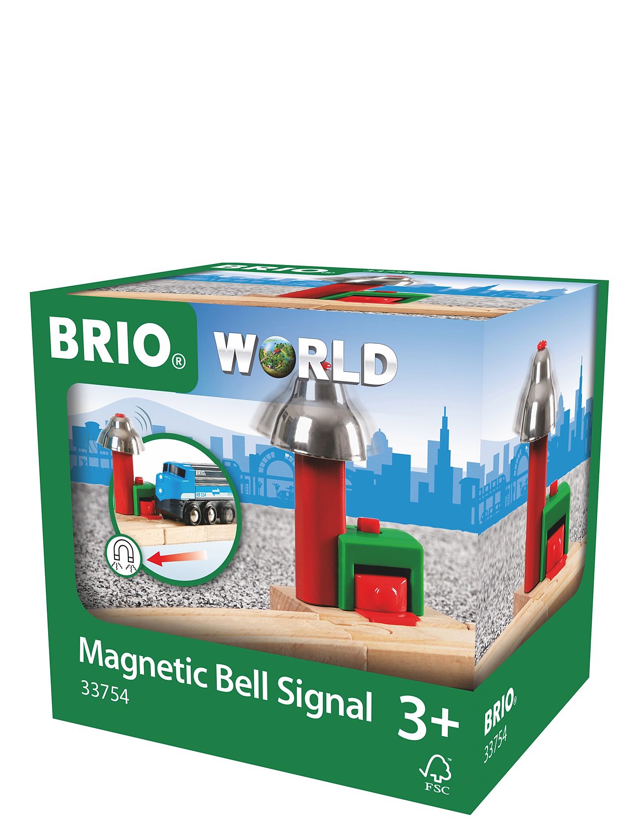 Brio 33754 Magnetstyret Lydsignal Toys Toy Cars & Vehicles Toy Vehicles Train Accessories Multi/patterned BRIO