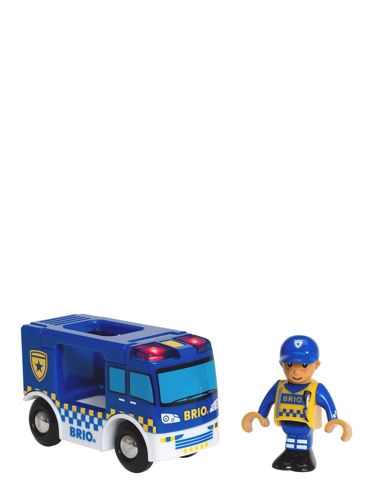 Brio 33825 Politibil Toys Toy Cars & Vehicles Toy Cars Police Cars Multi/patterned BRIO