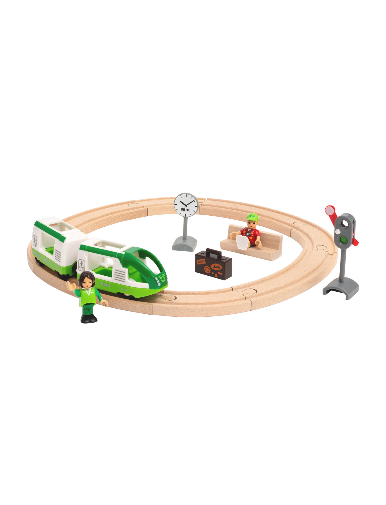 Brio 33847 Rundt Togbanesæt Toys Toy Cars & Vehicles Toy Vehicles Trains Multi/patterned BRIO