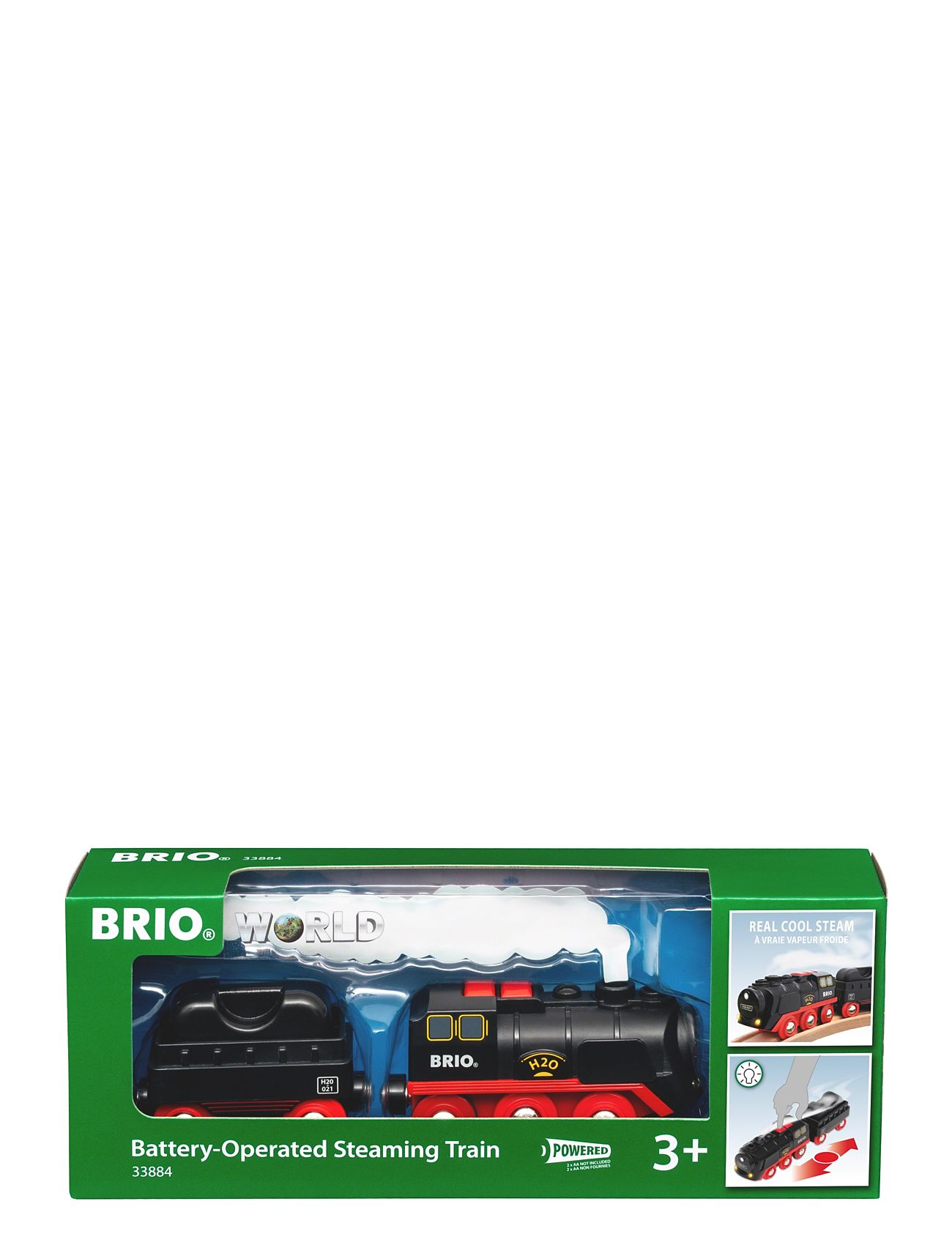 Brio 33884 Batteridrevet Damptog Toys Toy Cars & Vehicles Toy Vehicles Trains Multi/patterned BRIO