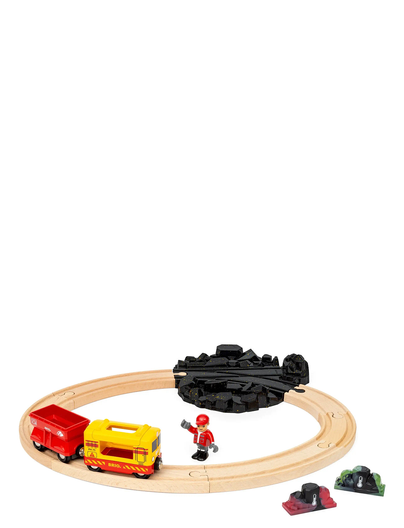 BRIO Cargoset Med Ædelstene, One Size, Red, Legetøjskøretøjer > Tog, Børn