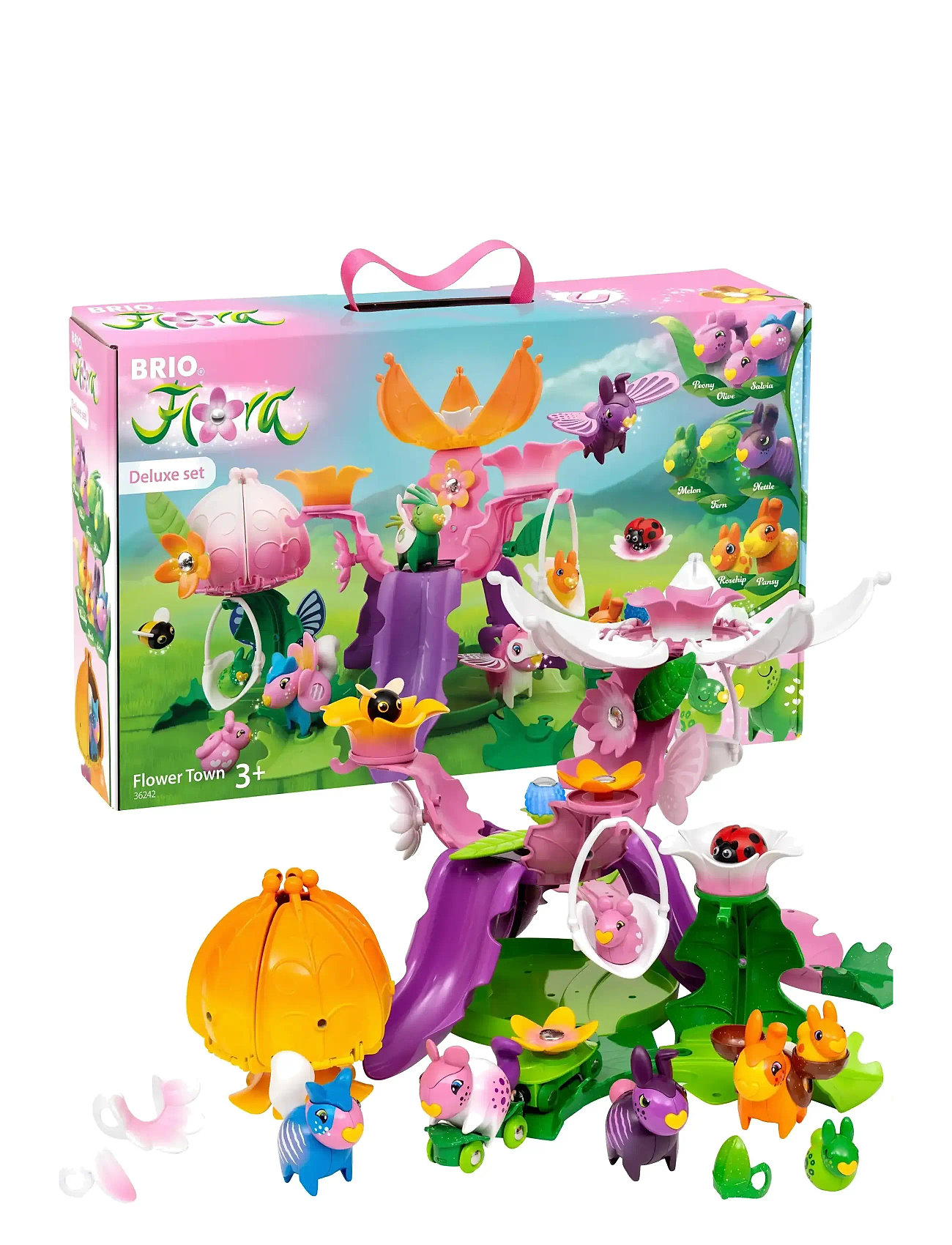 BRIO Flora Flower Town, One Size, Multi/patterned, Legesæt & Actionfigurer > Dyr, Børn