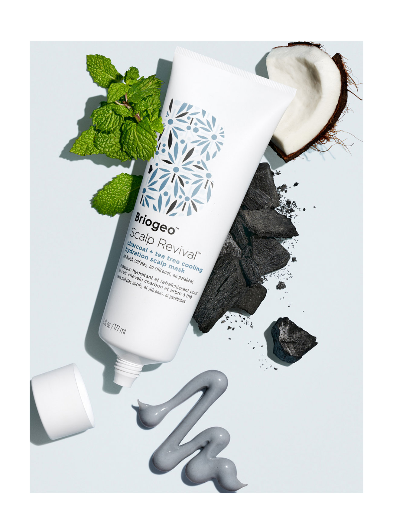 Briogeo Scalp Revival™ Charcoal + Tea Tree Cooling Hydration Scalp Mask 177Ml Hårkur Nude Briogeo