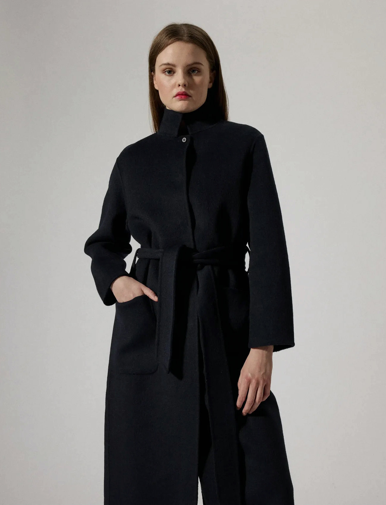 Brixtol Textiles Bem, S, Navy, Frakker > Uldfrakker, Dame