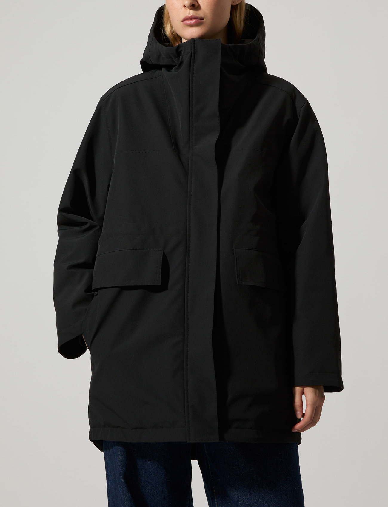 Brixtol Textiles Leana, XL, Black, Overtøj > Parkacoats, Dame