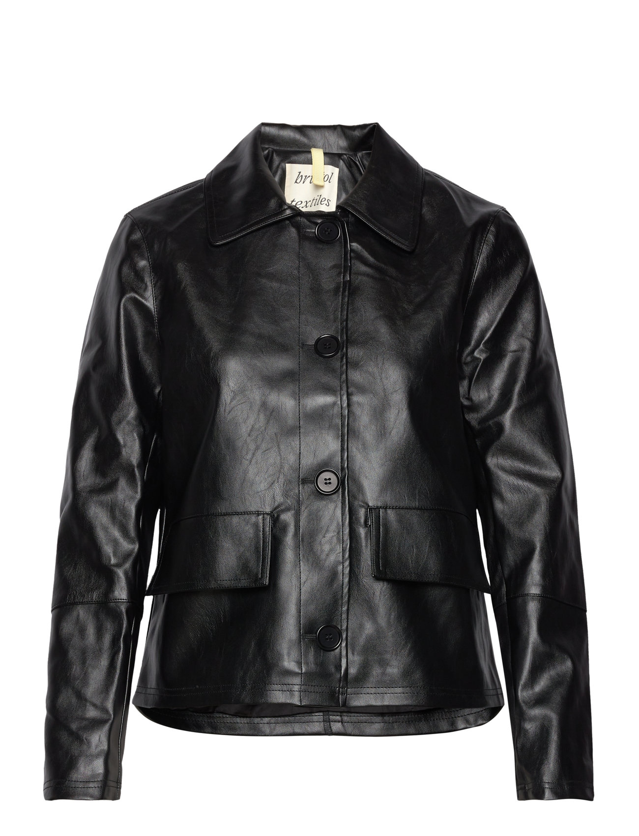 Sissel Faux Leather Black Skinnjakke Skinnjakke Black Brixtol Textiles