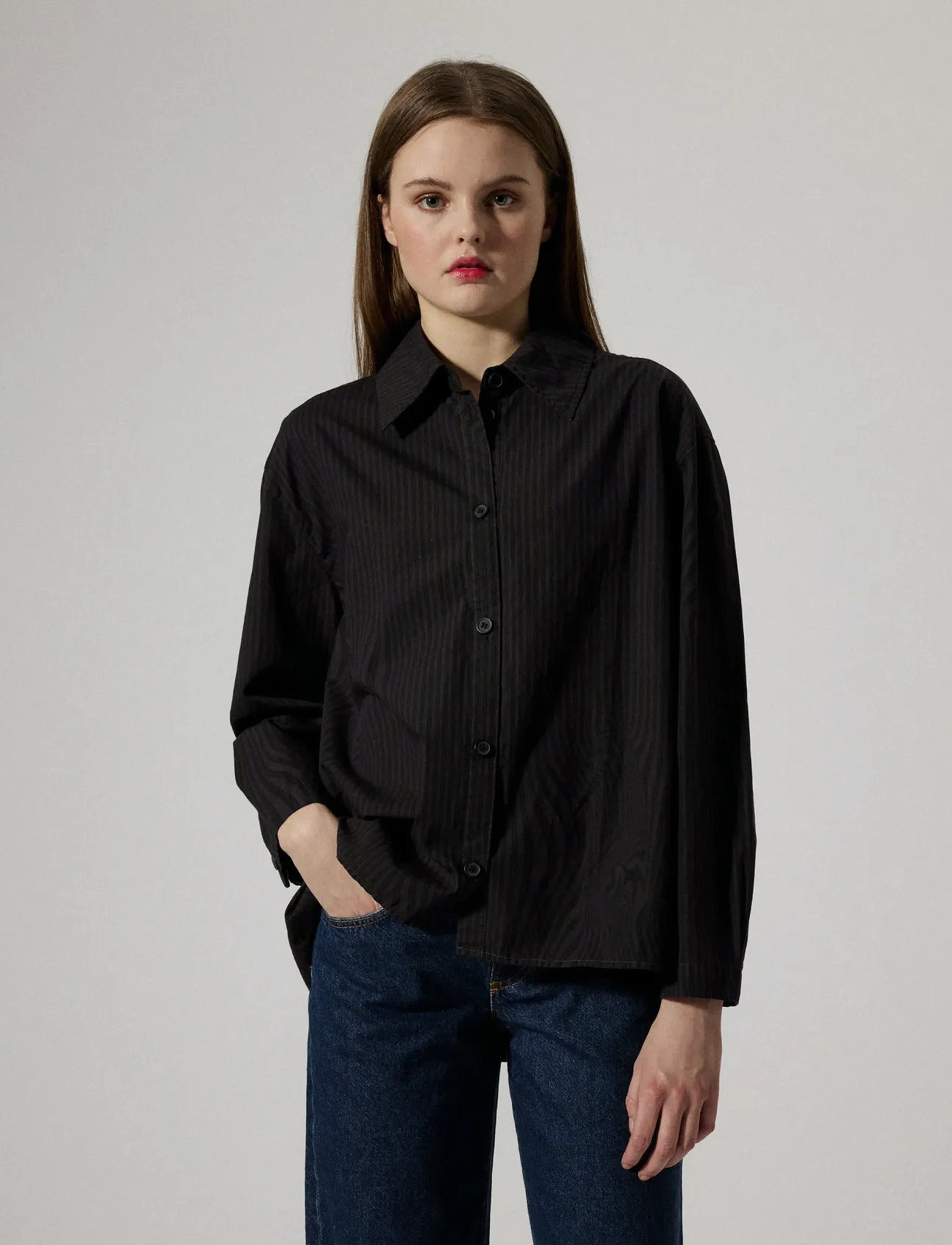 Brixtol Textiles Stella, XS, Black, Bluser > Langærmede, Dame