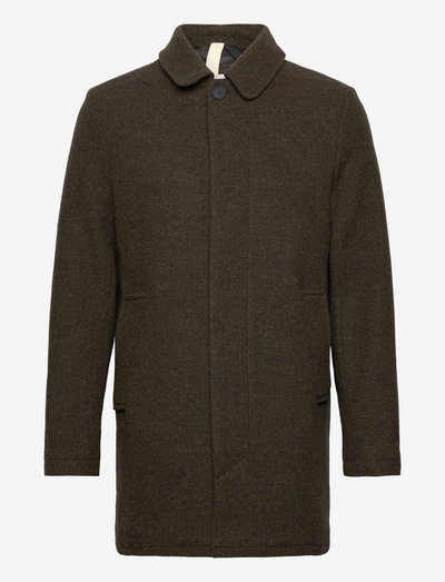 T-Coat Wool - wełniane płaszcze - brown