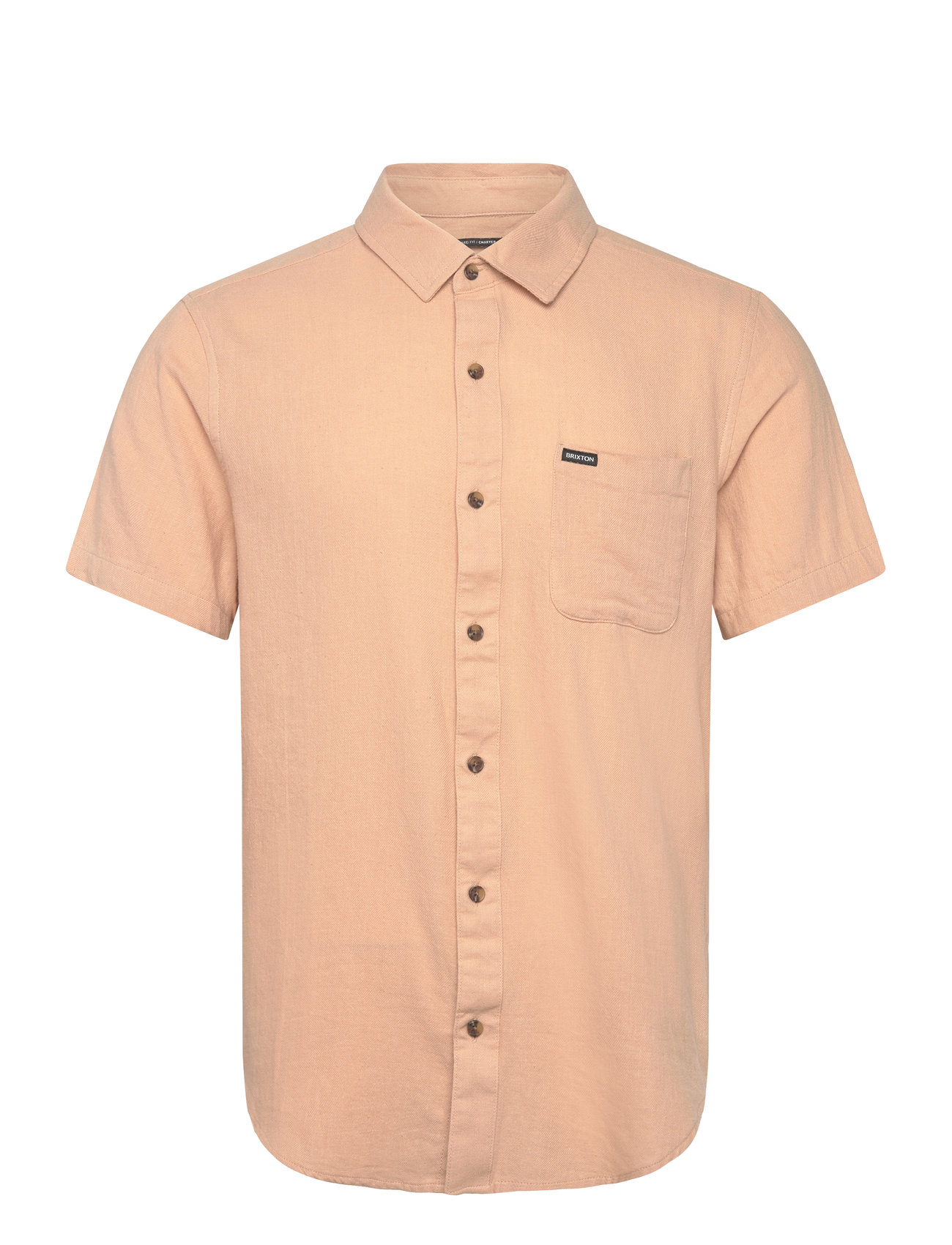 BRIXTON Charter Org Cttn S/S Wvn Pink - XL - Herren
