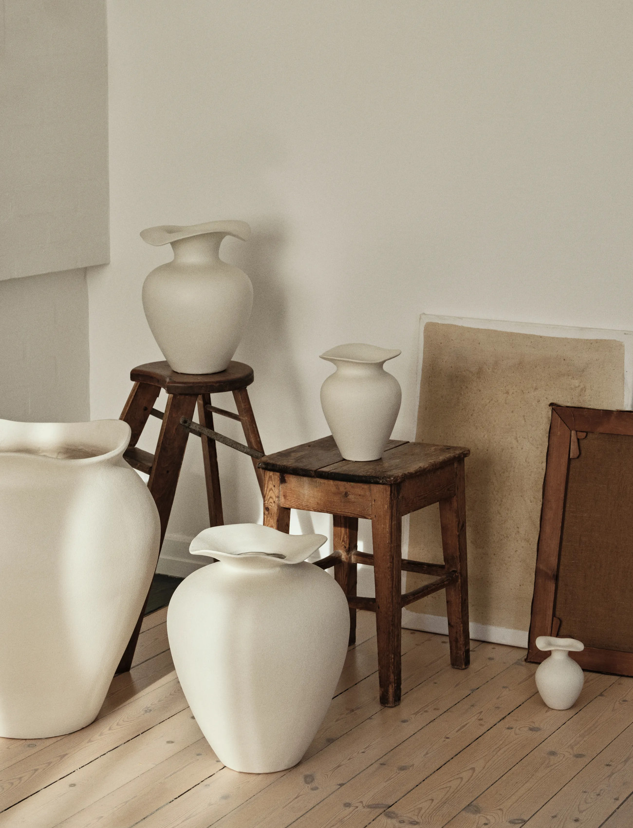 Broste Copenhagen Florentina Vase Xs, Ø 9.5 cm, Cream, Vases > Other Vases, Unisex