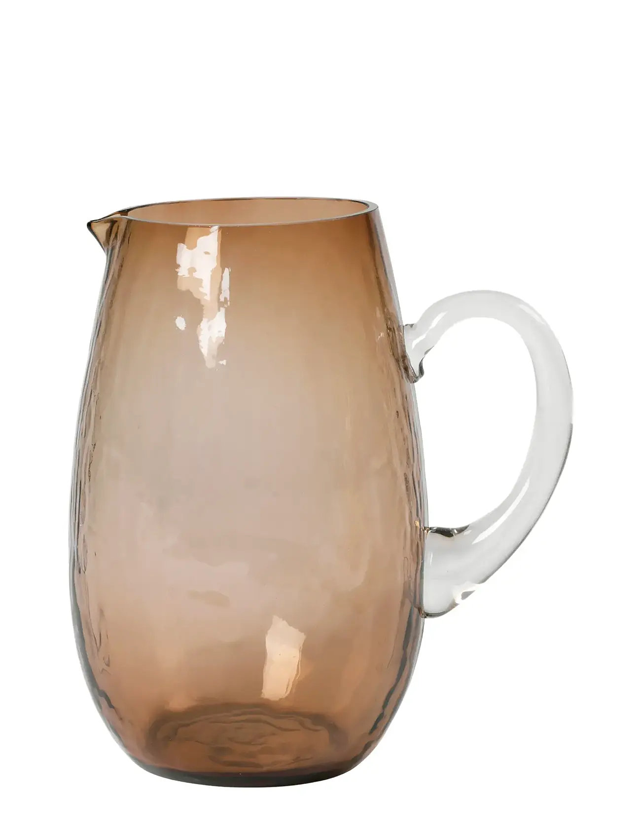 BROSTE COPENHAGEN Hammered Jug Beige - 2 L - Unisex