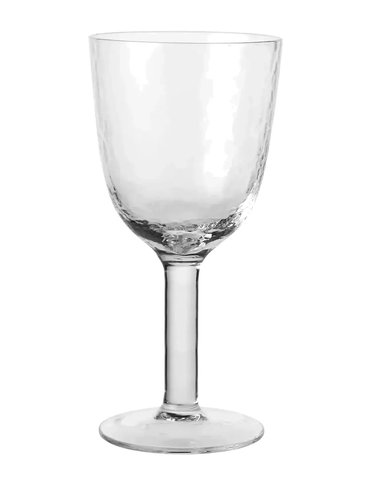 Broste Copenhagen Hammered White Wine Glass, 30 CL, Nude, Vinglas > Hvidvinsglas, Unisex