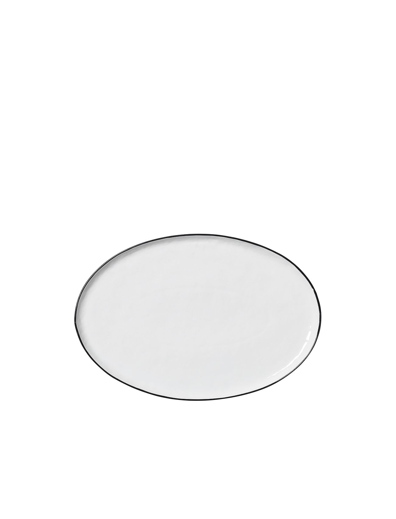 Fad Oval 'Salt' Home Tableware Plates Dinner Plates White Broste Copenhagen