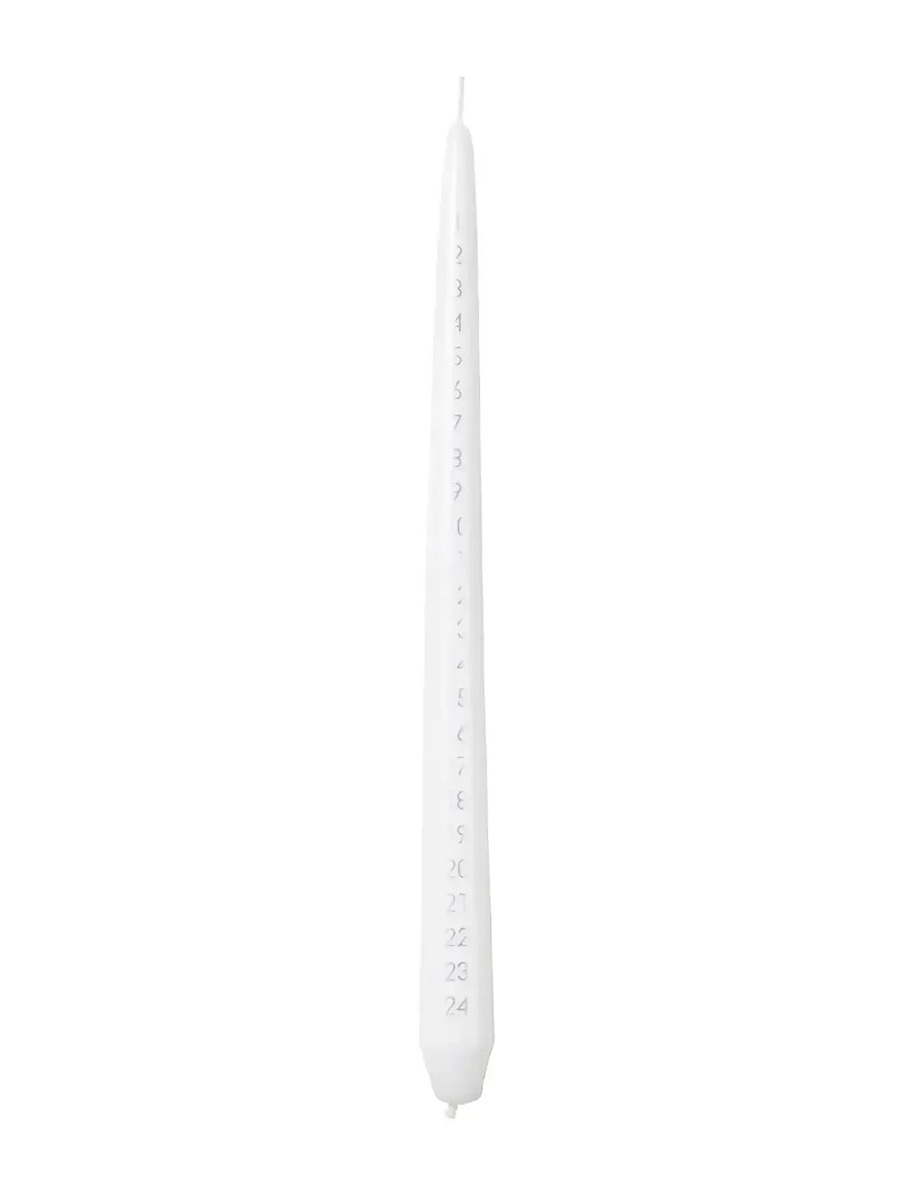 Broste Copenhagen Taper Calendar Candle, H:33 cm, White, Juledekoration > Adventslys, Unisex