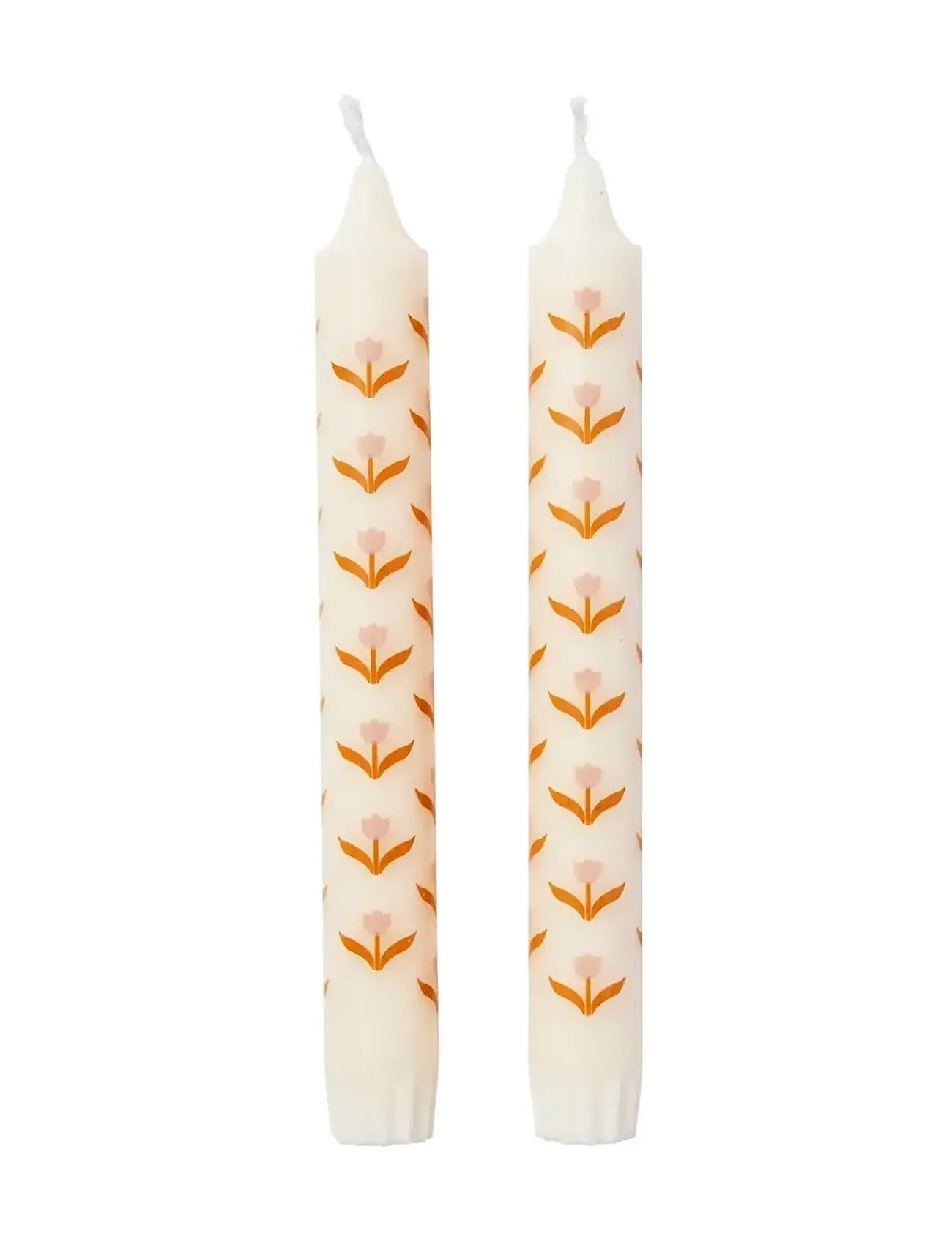 Broste Copenhagen Tulip Taper Candle, H19 cm, Cream, Lysestager & Lanterner > Lysestager, Unisex