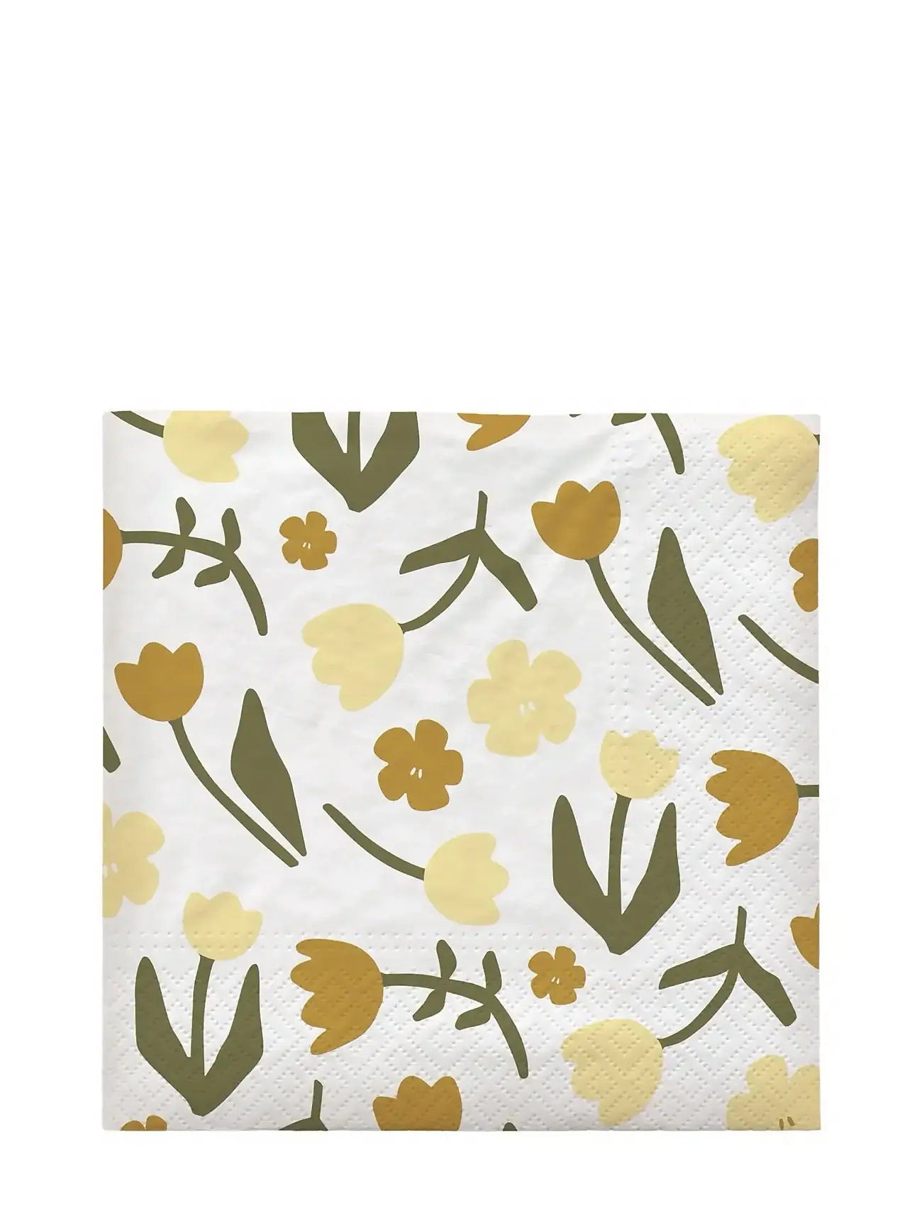 Broste Copenhagen Rosita Paper Napkin, L 33 cm, White, Servietter > Papirservietter, Unisex