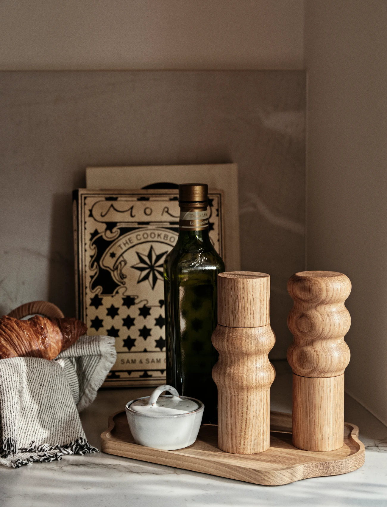 Broste Copenhagen Edgar Salt/Pepper Grinder, H 20 cm, Beige, Kværne > Salt- Og Peberbøsser, Unisex