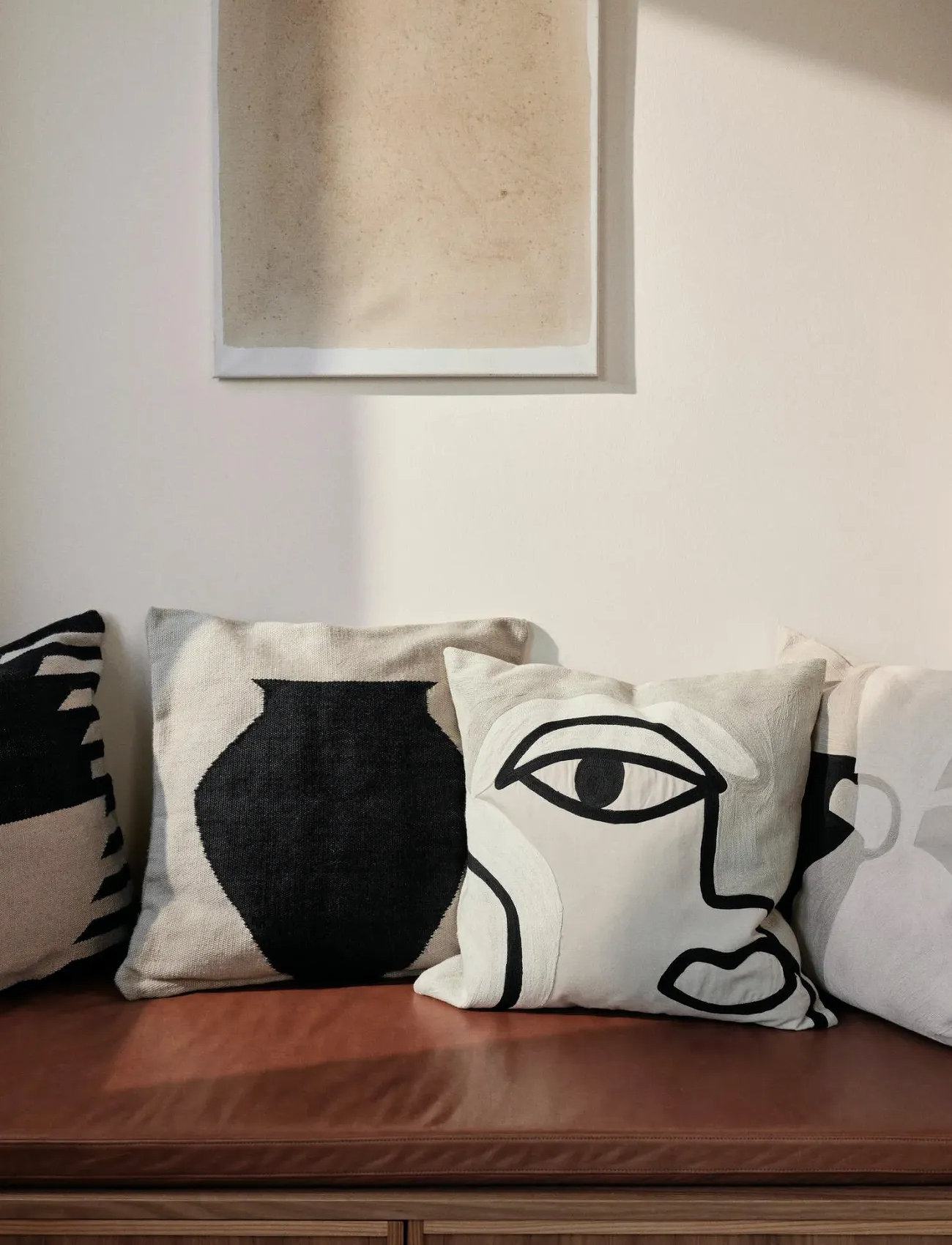 Broste Copenhagen Delphine Cushion Cover, L 50 cm, Grey, Puder & Tæpper > Pudebetræk, Unisex