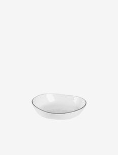 Bowl Salt - salatschüsseln - white w/black rim