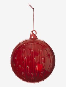 DECO BALL 'DOT' - christmas baubles - madder brown