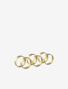 Napkin ring Ring 6-pack - serviettringer & serviettholdere - mat. brass
