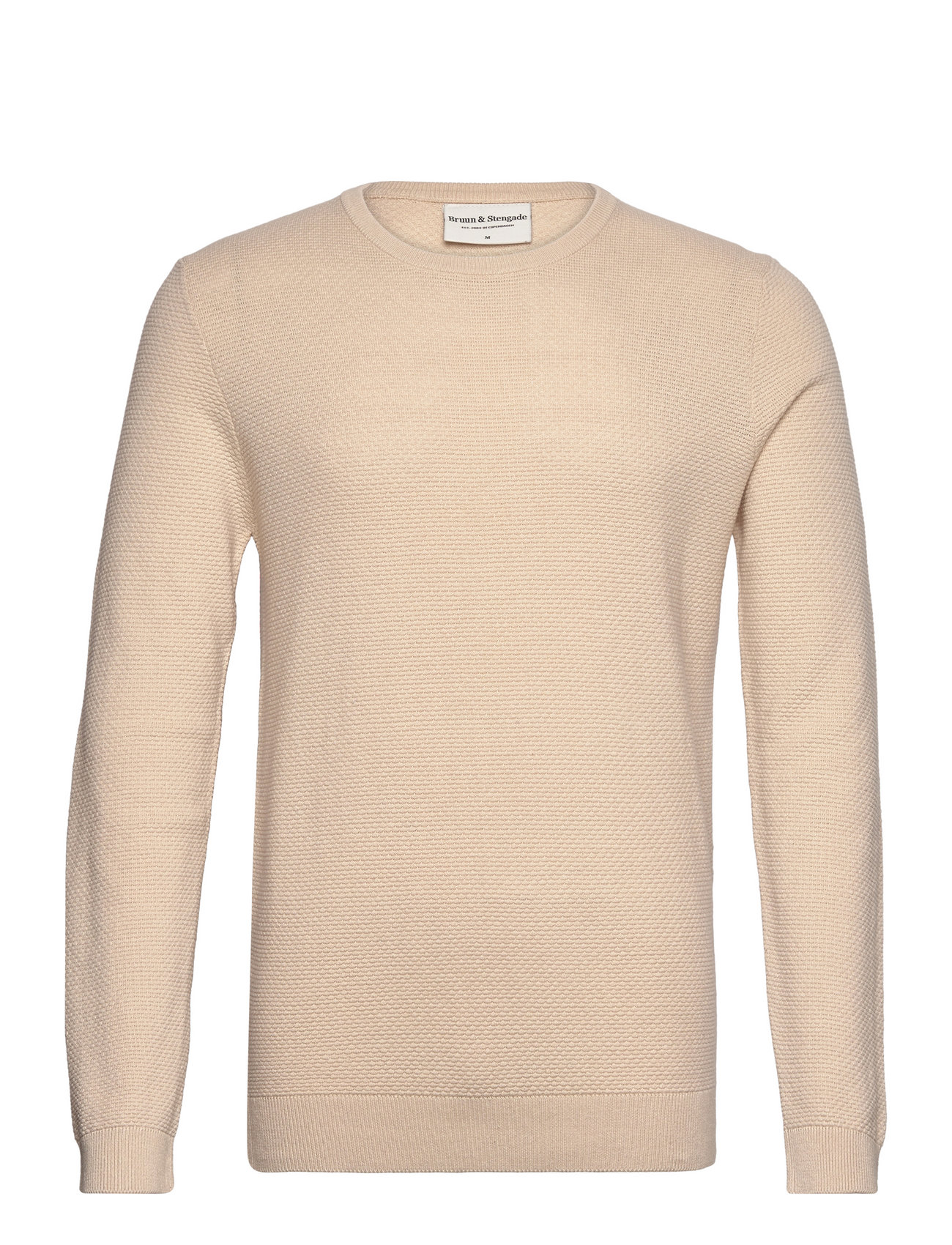 Bs Hebert Regular Fit Knitwear Tops Knitwear Round Necks Cream Bruun & Stengade