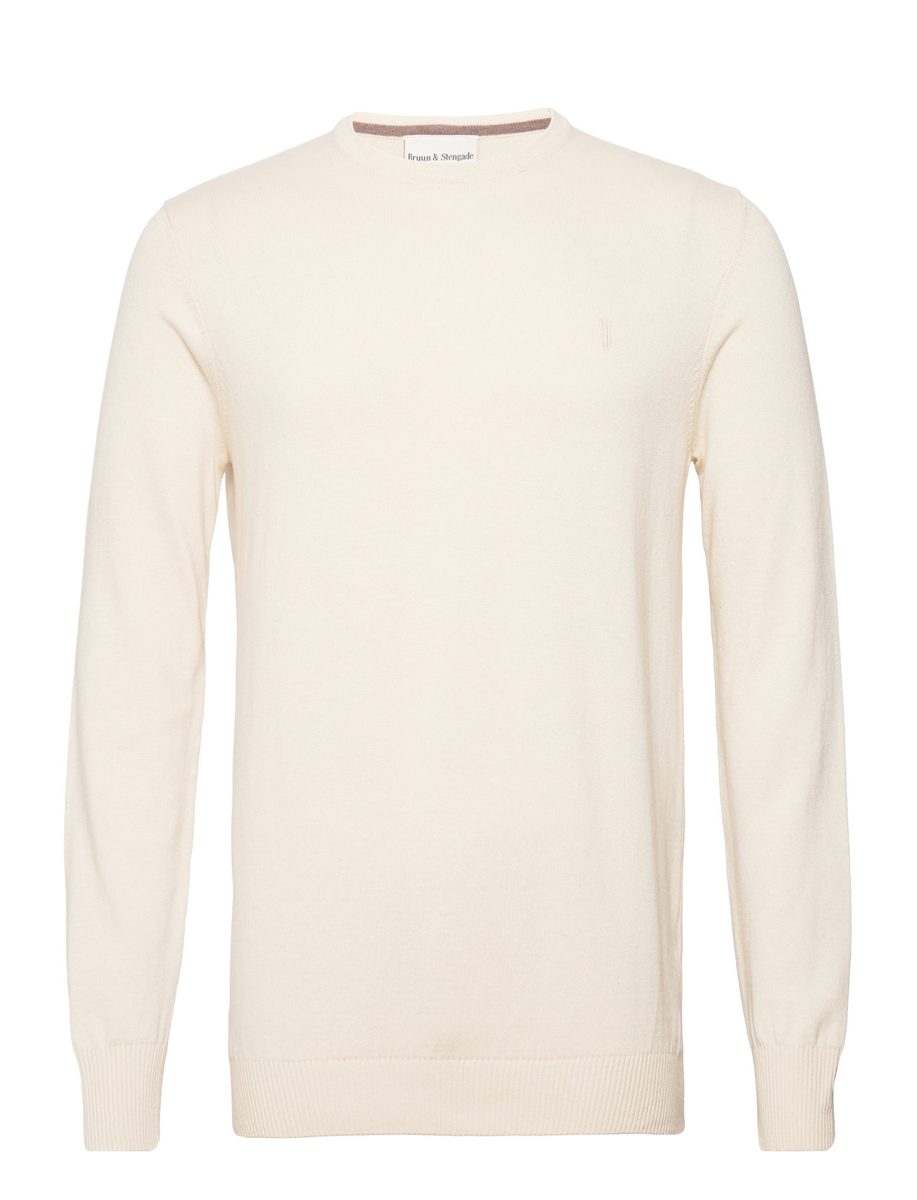 Bs Jupiter Regular Fit Knitwear Tops Knitwear Round Necks Cream Bruun & Stengade