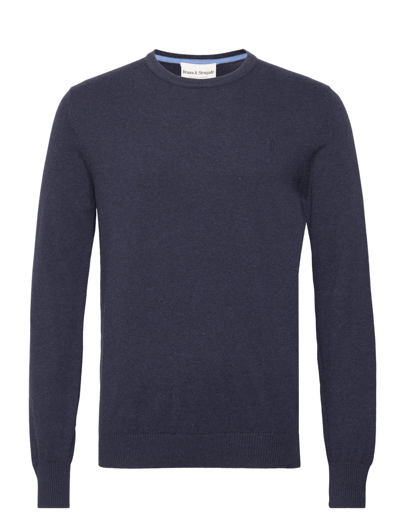 Bs Jupiter Regular Fit Knitwear Tops Knitwear Round Necks Navy Bruun & Stengade