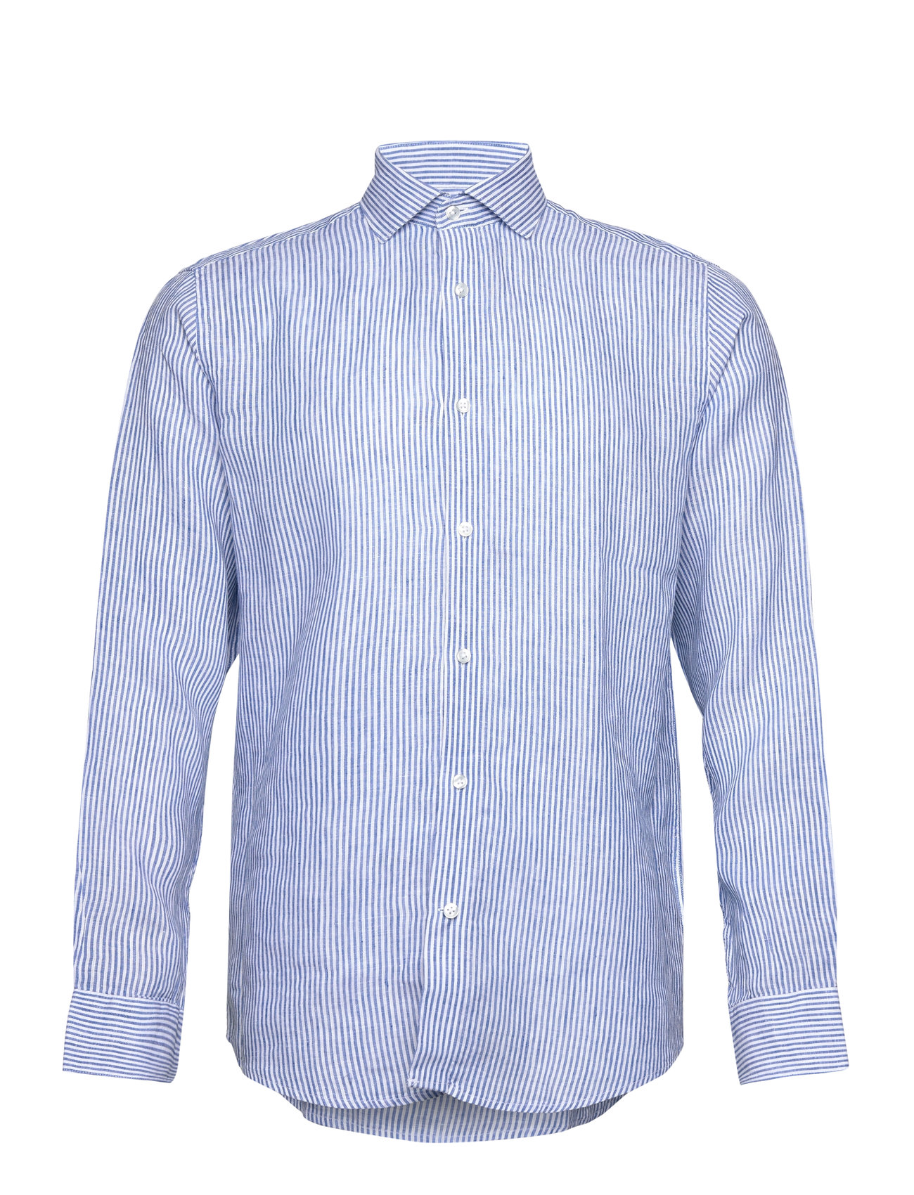 Bs Malaga Casual Modern Fit Shirt Tops Shirts Linen Shirts Blue Bruun & Stengade
