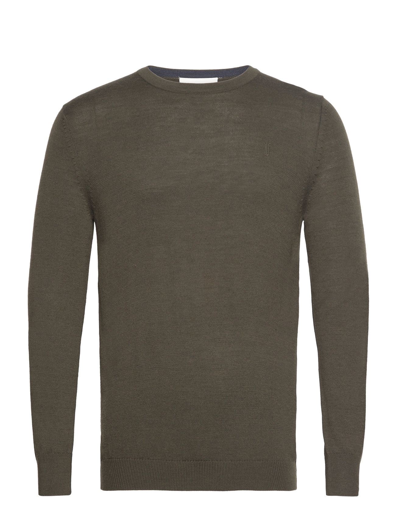 Bs Jupiter Regular Fit Knitwear Tops Knitwear Round Necks Khaki Green Bruun & Stengade