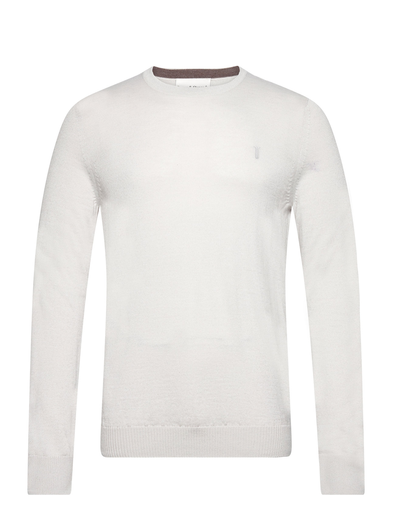 Bs Jupiter Regular Fit Knitwear Tops Knitwear Round Necks White Bruun & Stengade