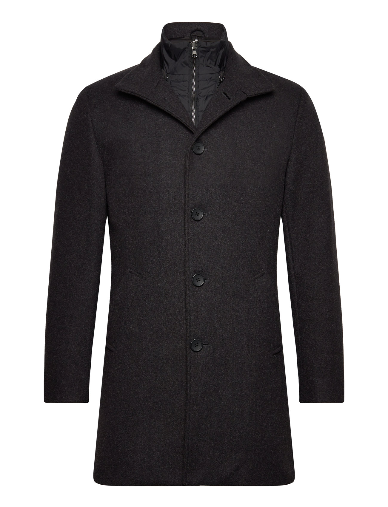 Bs Woodstock Slim Fit Coat Tynd Frakke Grey Bruun & Stengade